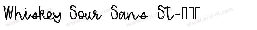 Whiskey Sour Sans St字体转换